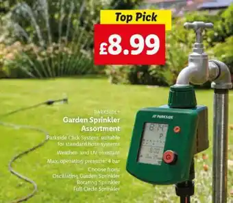 Lidl PARKSIDE Garden Sprinkler Assortment offer