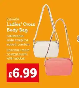 Lidl ESMARA Ladies’ Cross Body Bag offer