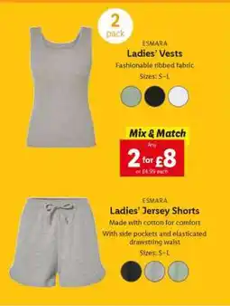 Lidl ESMARA Ladies’ Vests offer