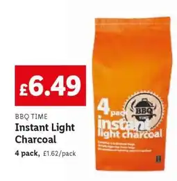 Lidl BBQ TIME Instant Light Charcoal offer