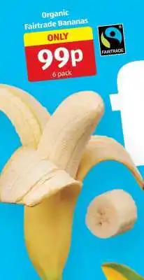 Aldi Organic Fairtrade Bananas offer