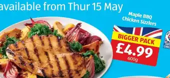 Aldi Maple BBQ Chicken Sizzlers offer