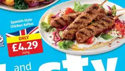 Aldi Spanish-Style Chicken Koftas offer