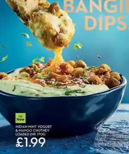 Aldi Indian Mint Yogurt & Mango Chutney Loaded Dip offer