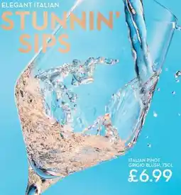 Aldi Italian Pinot Grigio Blush, 75cl offer