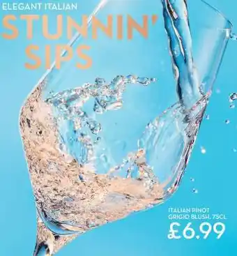 Aldi Italian Pinot Grigio Blush, 75cl offer