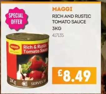 Bestway MAGGI Rich and rustic tomato sauce offer