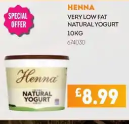 Bestway HENNA Very low fat natural yogurt offer