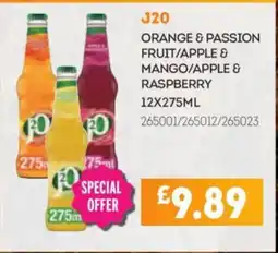 Bestway J20 Orange & passion fruit/apple & mango/apple & raspberry offer