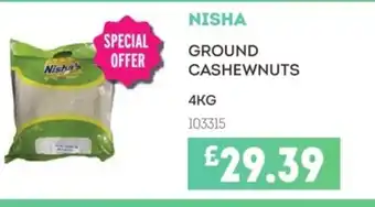 Bestway NISHA Ground cashewnuts offer