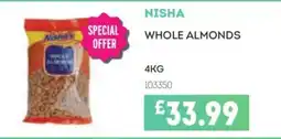 Bestway NISHA Whole almonds offer