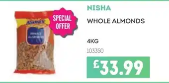 Bestway NISHA Whole almonds offer