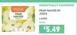 Bestway ESSENTIALLY CATERING Pear halves in juice offer