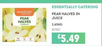 Bestway ESSENTIALLY CATERING Pear halves in juice offer