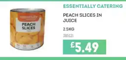 Bestway ESSENTIALLY CATERING Peach slices in juice offer