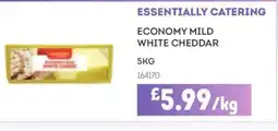 Bestway ESSENTIALLY CATERING Economy mild white cheddar offer