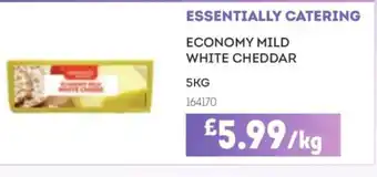 Bestway ESSENTIALLY CATERING Economy mild white cheddar offer