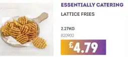 Bestway ESSENTIALLY CATERING Lattice fries offer