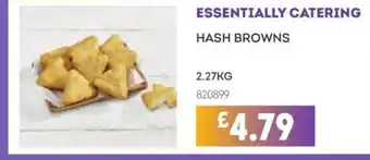 Bestway ESSENTIALLY CATERING Hash browns offer