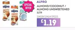 Bestway ALPRO Almond/coconut / almond unsweetened offer