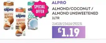 Bestway ALPRO Almond/coconut / almond unsweetened offer