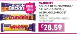 Bestway CADBURY Double decker/wispa/ crunchie/twirl/ wispa gold/boost offer