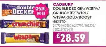 Bestway CADBURY Double decker/wispa/ crunchie/twirl/ wispa gold/boost offer