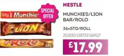 Bestway NESTLE Munchies/lion bar/rolo offer