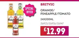Bestway BRITVIC Orange/ pineapple/tomato offer