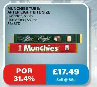 Bestway Munchies Tube After Eight Bite Size offer