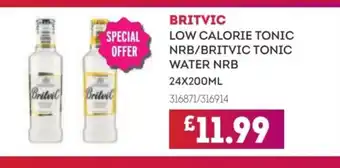 Bestway BRITVIC Low calorie tonic nrb/britvic tonic water nrb offer