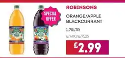 Bestway ROBINSONS Orange/apple blackcurrant offer
