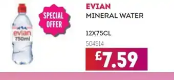 Bestway EVIAN Mineral water offer