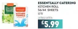 Bestway ESSENTIALLY CATERING Kitchen roll 56/44 sheets offer