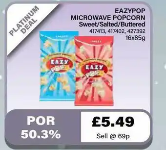 Bestway Easypop Microwave Popcorn Sweet Salted Buttered offer