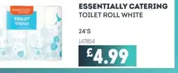 Bestway ESSENTIALLY CATERING Toilet roll white offer