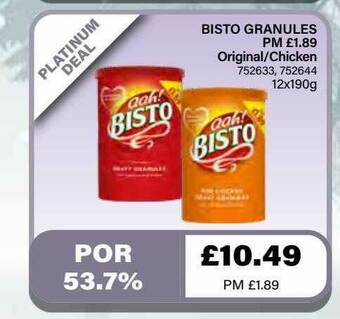 Bestway Bisto Granules Original Chicken offer