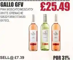 Bestway GALLO GFV Pink moscato/moscato/ white grenache offer