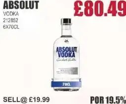 Bestway ABSOLUT Vodka offer