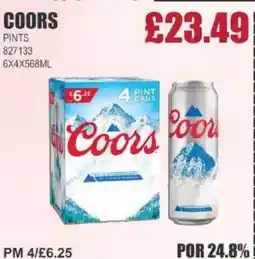 Bestway COORS Pints offer
