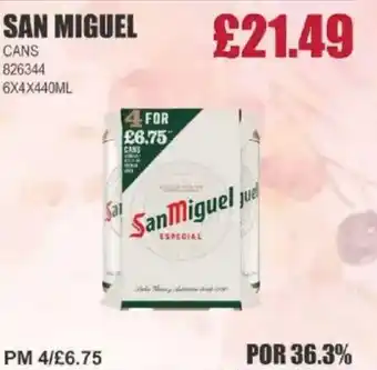 Bestway SAN MIGUEL Cans offer