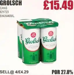 Bestway GROLSCH Cans offer