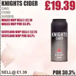 Bestway KNIGHTS CIDER Cans offer