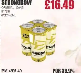Bestway STRONGBOW Original-cans offer