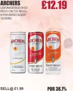 Bestway ARCHERS Lemonade/woo.woo/ peach on the beach offer