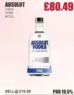 Bestway ABSOLUT Vodka offer