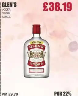Bestway GLEN'S Vodka offer