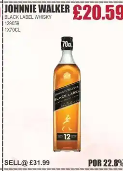 Bestway JOHNNIE WALKER Black label whisky offer