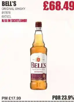 Bestway BELL'S Original whisky offer