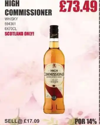Bestway HIGH COMMISSIONER Whisky offer